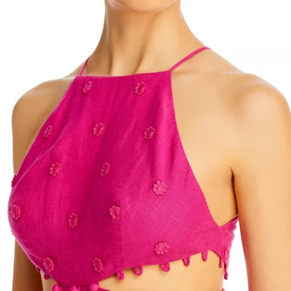 Farm Rio
3D Flower Sleeveless Cutout Halter Midi Dress Size XL - Picture 2 of 9